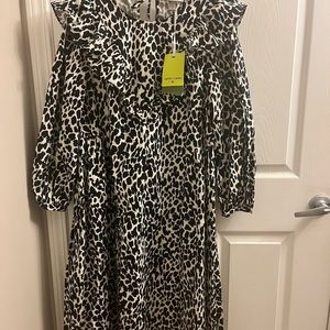 Ladies Sandy Liang spotted leopard dress